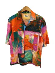 ボタニカルプリント半袖シャツ/48/コットン/マルチカラー/総柄/fn-mn-shir000211