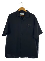 25SS/PANAMA SHIRT/半袖シャツ/XL/ポリエステル/BLK/無地/CLG-SH 025-008