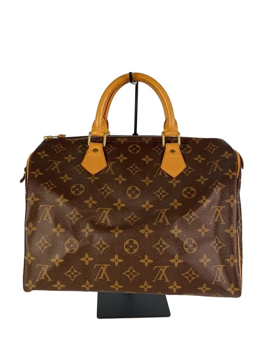 LOUIS VUITTON / 1)スピーディ30_モノグラム・キャンバス/PVC/BRW/モノグラム