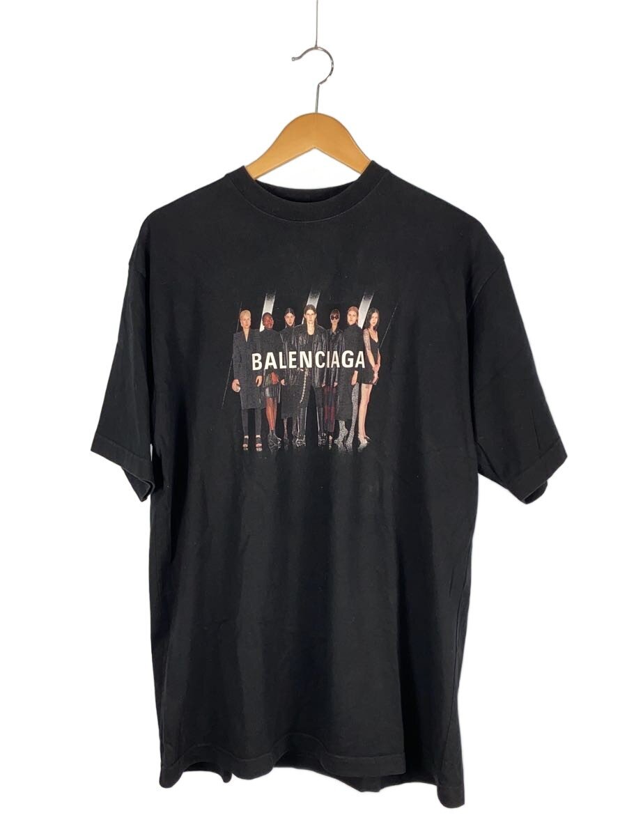 BALENCIAGA / 20SS REAL BALENCIAGA TEE/Tシャツ/XS/コットン/BLK/プリント/620969
