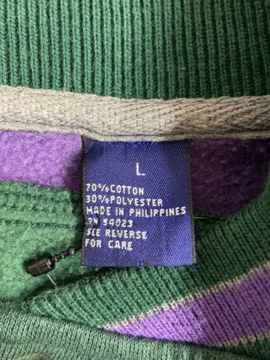 商品画像：スウェットスタジャン/スタジャン/L/コットン/GRN/無地 4