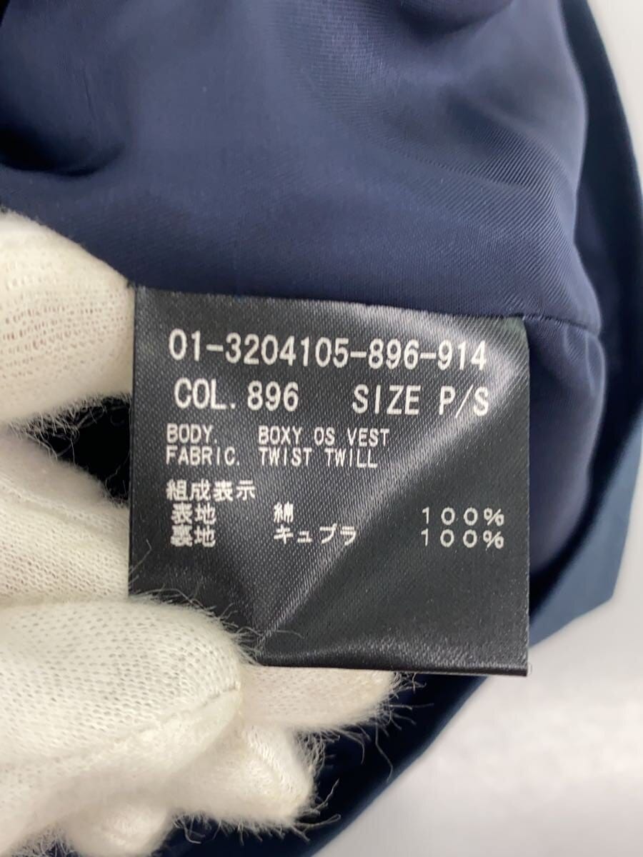 theory / ジレベスト/S/コットン/NVY/無地/01-3204105-896-914/BOXY OS VEST TWIS