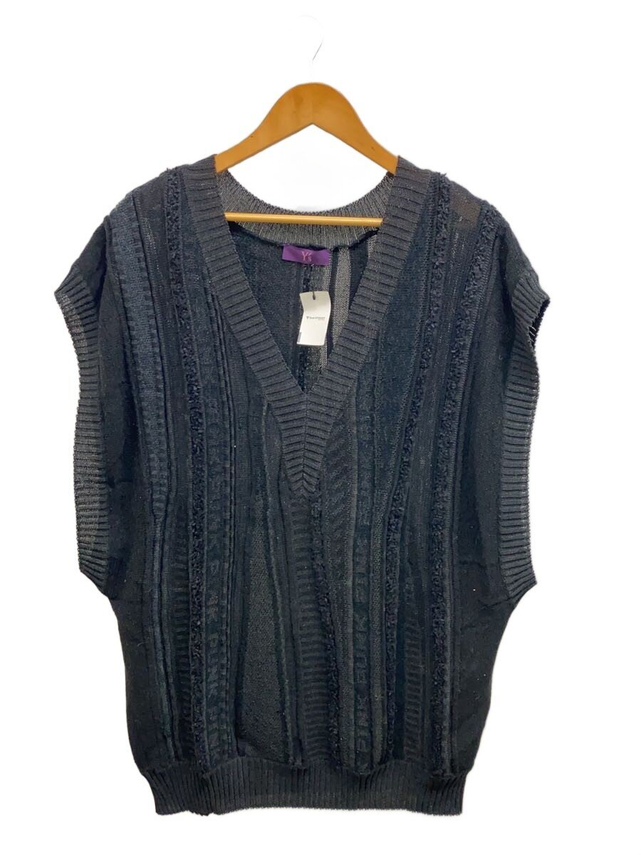 TAKESHI KOSAKA by Y’s Pink Label / ニットベスト(厚手)/--/コットン/BLK/yh-k42-043