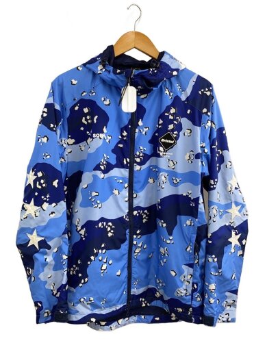 商品画像：ジャケット/L/ポリエステル/BLU/総柄/FCRB-178025 1