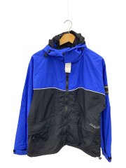 TWO TONE NYLON HOODED JACKET/M/ナイロン/BLK/101231021005