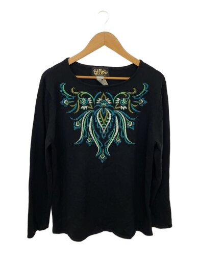 商品画像：BOB MACKIE/長袖Tシャツ/L/アクリル/BLK/90s/刺繍 1