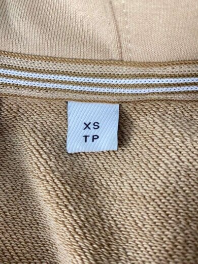 商品画像：ジップパーカー/XS/コットン/BEG/8062622 4