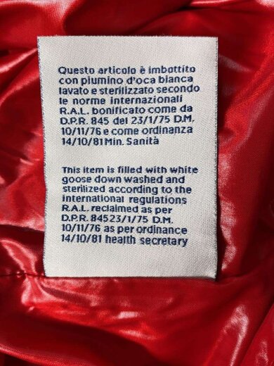 商品画像：ダウンジャケット/3/ポリエステル/RED 5