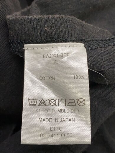 商品画像：Tシャツ/XL/コットン/BLK 3