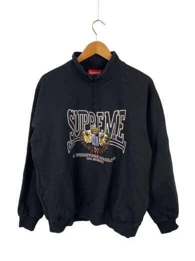 商品画像：25aw/crest applique half zip pullover/スウェット/M/コットン/BLK 1