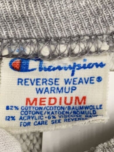 商品画像：80s/トリコタグ/USA製/REVERSE WEAVE/AIRBORNE/スウェット/M/コットン/GRY// 3