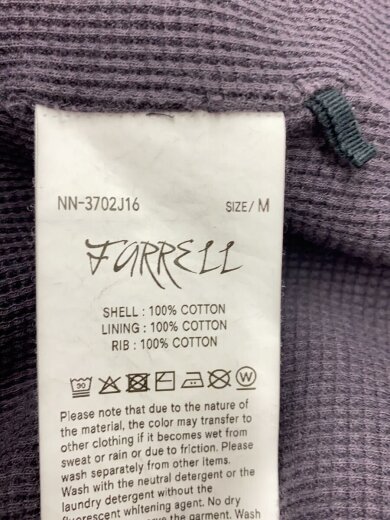 商品画像：25AW/FARRELL/AGED EFFECT SWEAT HOODIE/M/コットン/GRY/NN-3702J16 4