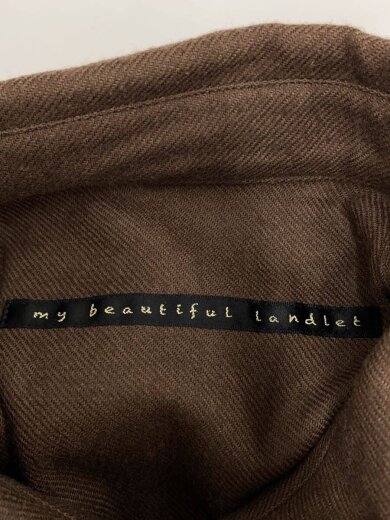 商品画像：wool flannel wide shirt/長袖シャツ/1/ウール/BRW/wn08-sh212082 3