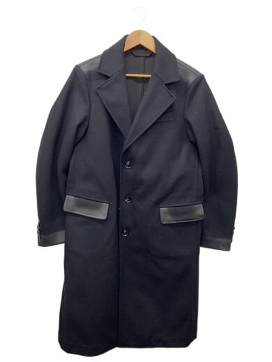 商品画像：チェスターコート/46/ウール/BLK/無地/A02374 1