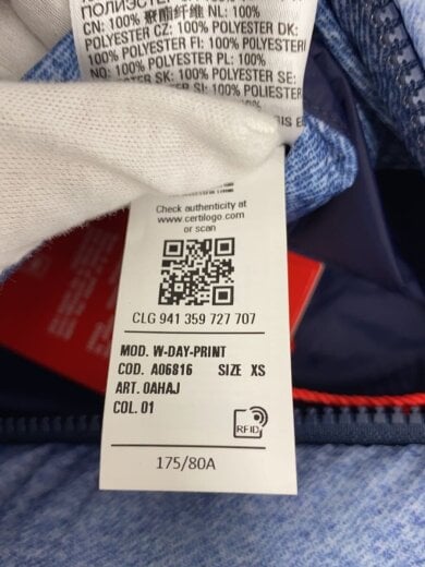 商品画像：ブルゾン/XS/ポリエステル/BLU/w-day-print 4