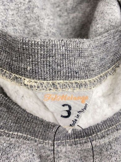 商品画像：BURR/スウェット/3/コットン/GRY/無地/192-1003 3