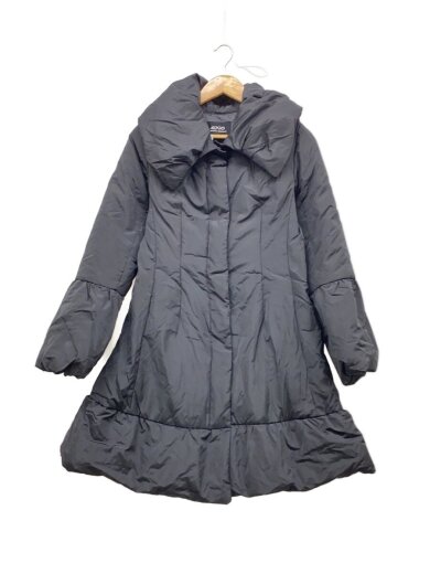 商品画像：ロングダウンジャケット/42/ポリエステル/BLK/無地/545-845120 1