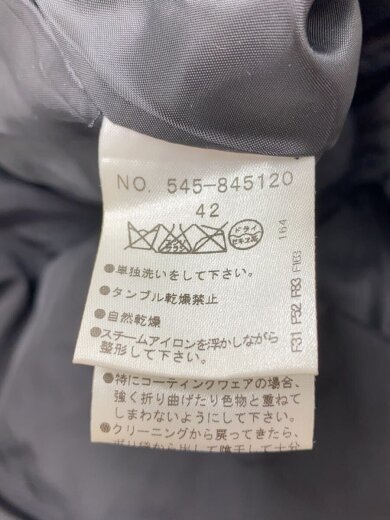 商品画像：ロングダウンジャケット/42/ポリエステル/BLK/無地/545-845120 4