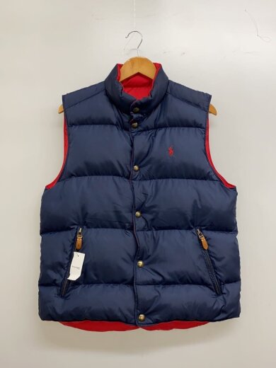 商品画像：リバーシブル/ダウンベスト/M/ポリエステル/RED/無地 4