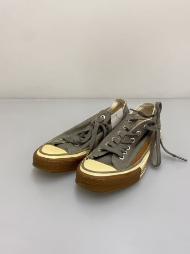 商品画像：ローカットスニーカー/レザーコンビ/靴底27.5cm/XXS/GRY/キャンバス/L9F02/メンズ// 2