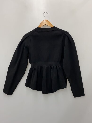 商品画像：タックスリーブペプラムニット/hLM/ニット・セーター(厚手)/FREE/ポリエステル/BLK/無地// 2