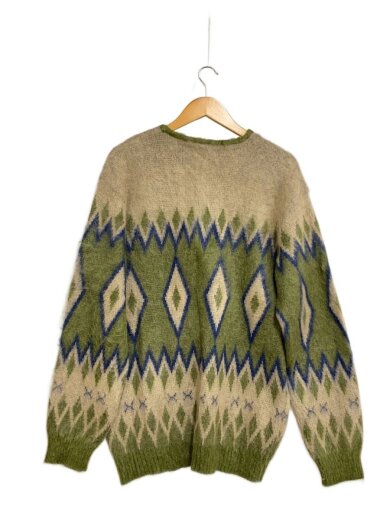 商品画像：Mohair Cardigan - Diamond/カーディガン(厚手)/L/モヘア/GRN/総柄// 1