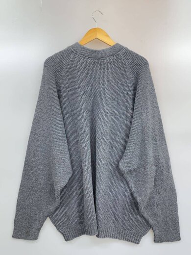 商品画像：USA製/ヘンリーネック/ニット・セーター(厚手)/XXL/コットン/GRY/無地// 2