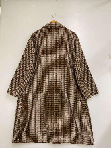 商品画像：尾州/チェスターコート/L/ウール/BRW/チェック/194-1523// 2