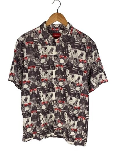 商品画像：23AW/magazine s/s shirt/半袖シャツ/L/GRY/総柄// 1
