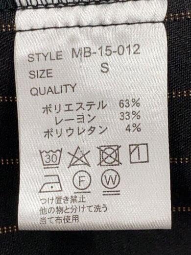 商品画像：長袖シャツ/シャツジャケット/S/ポリエステル/BLK/ストライプ/MB-15-012/メンズ// 4