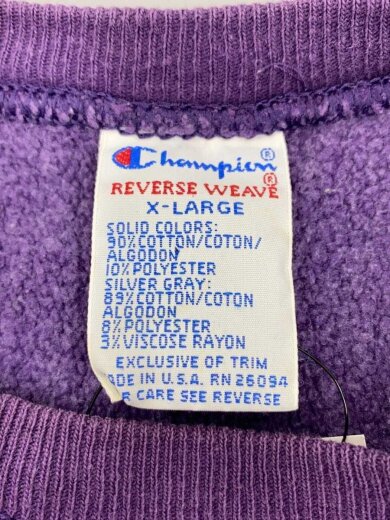 商品画像：90s/USA製/REVERSE WEAVE/クレイジーパターン/スウェット/XL/コットン// 3