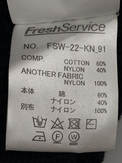 商品画像：ニット・セーター(厚手)/M/コットン/BLK/fsw-22-kn-91 4