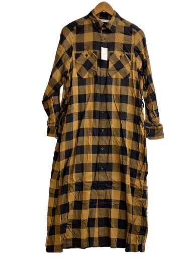 商品画像：24AW/RAYON PLAID DRESS/長袖ワンピース/1/レーヨン/BRW/チェック/16241// 1