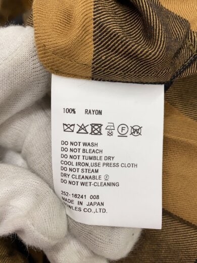 商品画像：24AW/RAYON PLAID DRESS/長袖ワンピース/1/レーヨン/BRW/チェック/16241// 4