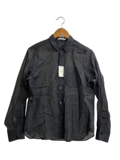 商品画像：25SS/cotton lawn shirt/長袖シャツ/1/コットン/BLK/無地/15234// 1