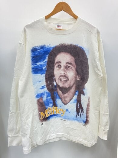 商品画像：長袖Tシャツ/LL/コットン/WHT 1