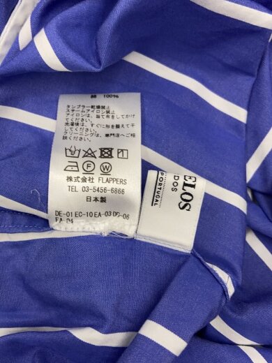 商品画像：ノースリーブワンピース/FREE/コットン/BLU/ストライプ/0291407056 5