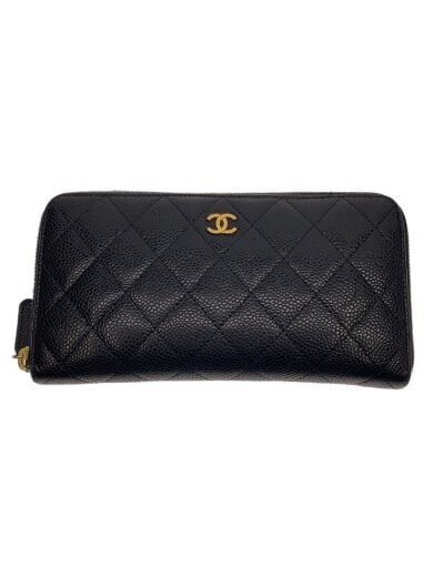 商品画像：長財布/レザー/BLK/無地/レディース/マトラッセ 1