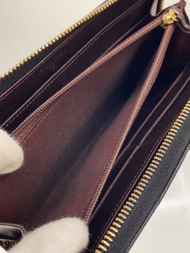 商品画像：長財布/レザー/BLK/無地/レディース/マトラッセ 5