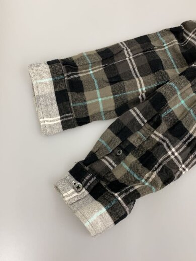 商品画像：ネルシャツ/2/コットン/KHK/チェック/UE-222006 5