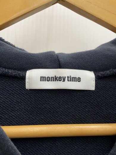 商品画像：ジップパーカー/M/コットン/NVY/無地 3