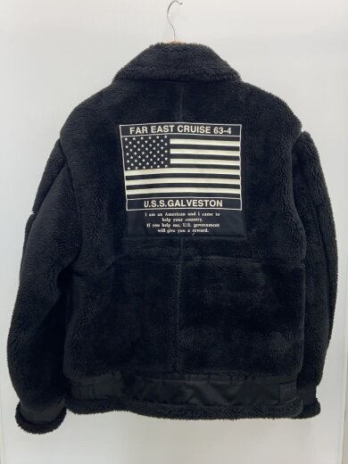 商品画像：フリースジャケット/XL/ポリエステル/BLK/783-2952004 2