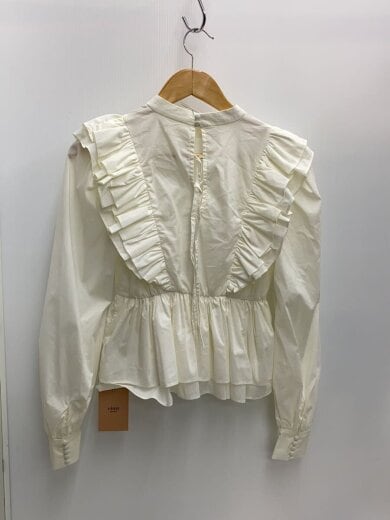 商品画像：長袖ブラウス/FREE/コットン/WHT/無地/1122110058-0 2
