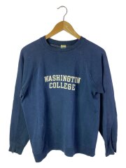 70s-80s/ラグラン/スウェット/L/コットン/NVY/プリント
