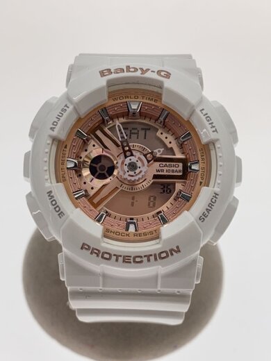 商品画像：クォーツ腕時計・Baby-G/デジアナ/WHT 1