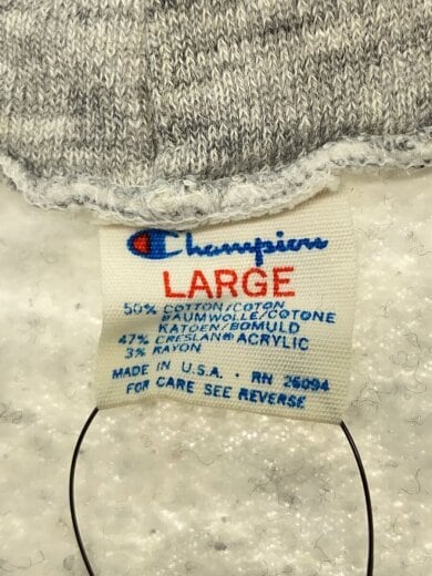 商品画像：パーカー/L/コットン/GRY/80s/トリコタグ/HARVARD/染み込み/ラグラン/紐なし 3