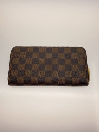 商品画像：1)ジッピー・ウォレット_ダミエ・エベヌ/PVC/BRW/レディース// 2