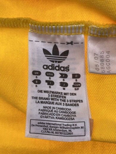 商品画像：ジャージ/S/ポリエステル/YLW/無地/AGC004// 4