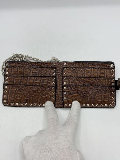 商品画像：2つ折り財布/レザー/BRW/メンズ 4