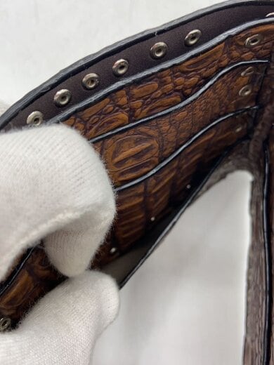 商品画像：2つ折り財布/レザー/BRW/メンズ 6